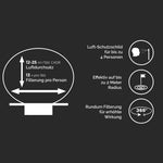 toGo Filter Luftreiniger schwarz-silber mini Single mit 3-in-1 HEPA-13-Filter, Vorfilter und Aktivkohlefilter, entfernt bis zu 99,95 % von Schadstoffen wie Staub, Pollen, Rauch, Viren, Bakterien, Corona, Grippe, ideal für saubere Luft bei Allergie, Allergikern, Asthma, Asthmatikern, für überall, mit 12-25 m3 pro Stunde CADR und 15 m2 Raeume