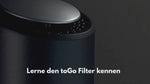 toGo Filter Air Purifier Single black/silver