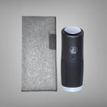 toGo Bag Nature Package Schutzhülle mit toGo Filter Luftreiniger schwarz silber mini mit 3-in-1 HEPA-13-Filter, Vorfilter und Aktivkohlefilter, entfernt bis zu 99,95 % von Schadstoffen wie Staub, Pollen, Rauch, Viren, Bakterien, Corona, Grippe, ideal für saubere Luft bei Allergie, Allergikern, Asthma, Asthmatikern, für überall, Batterie mit 3 bis 9 Stunden Laufzeit
