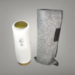 toGo Bag Schutzhülle Nature Line für den toGo Filter weiss-gold mit seinem robusten, wasserabweisenden Filzstoffmaterial. Auch kann die toGo Bag beliebig anders verwendet werden, etwa für zusätzliche Ordnung in der Handtasche oder um Flaschen zu ummanteln. 